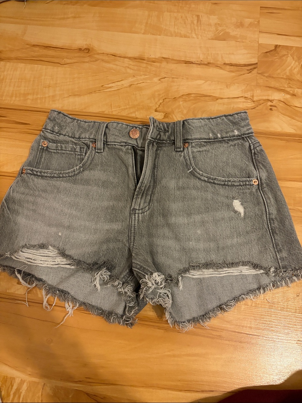 Garage Gray Denim Shorts